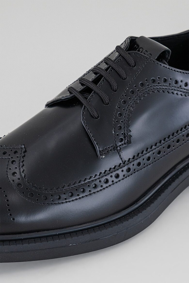 BOSS Pantofi derby de piele ecologica - Pled.ro