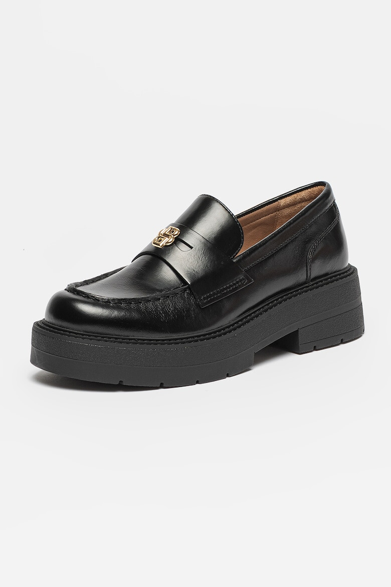 BOSS Pantofi loafer de piele cu toc masiv - Pled.ro