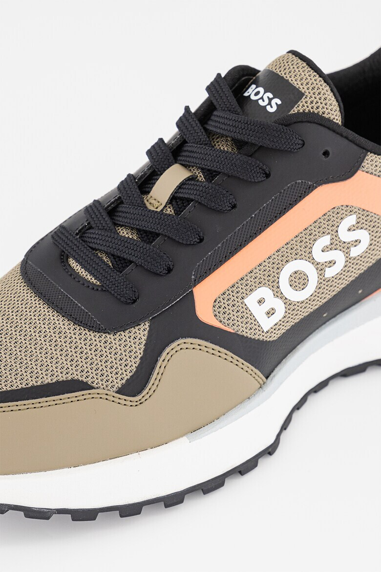 BOSS Pantofi sport cu imprimeu logo si garnituri din material sintetic Jonah - Pled.ro