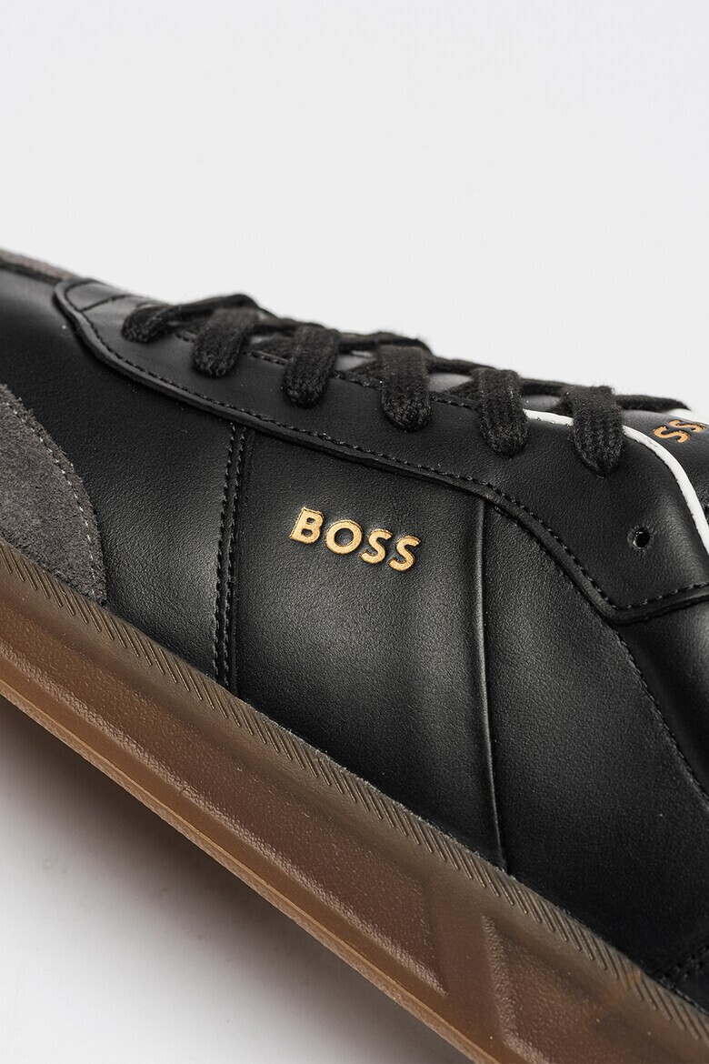 BOSS Pantofi sport de piele cu garnituri de piele intoarsa Brandon - Pled.ro