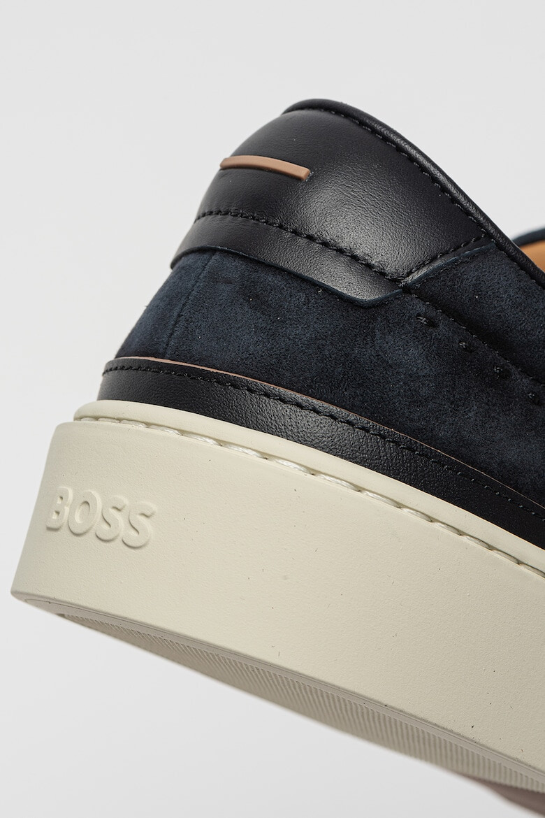 BOSS Pantofi sport din piele intoarsa cu detalii din piele Gary - Pled.ro