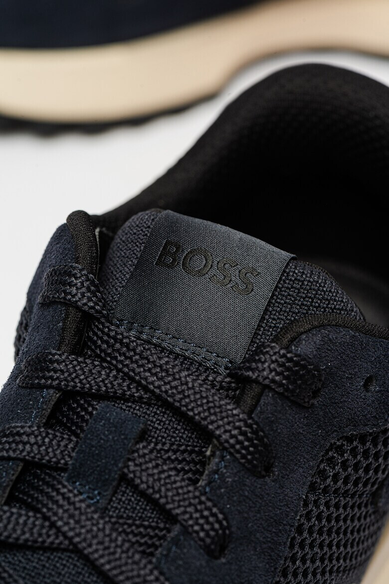 BOSS Pantofi sport din plasa cu garnituri din piele intoarsa ecologica - Pled.ro