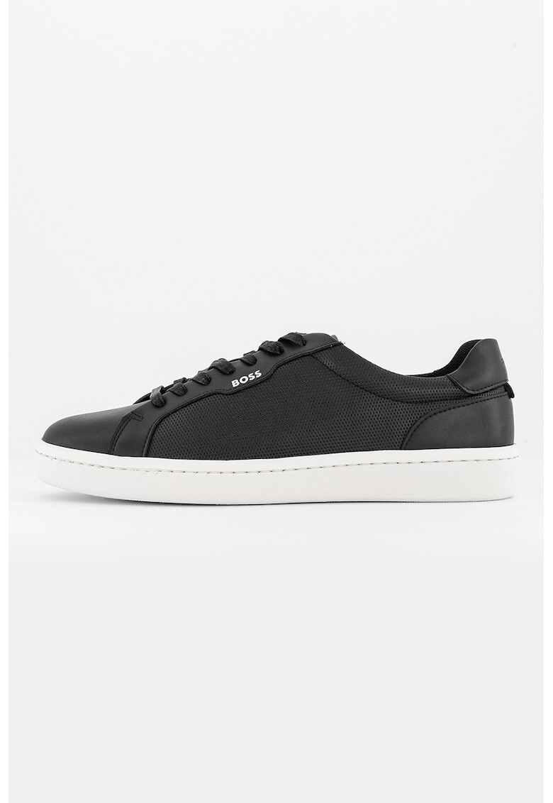 BOSS Pantofi sport low-cut de piele cu design perforat - Pled.ro