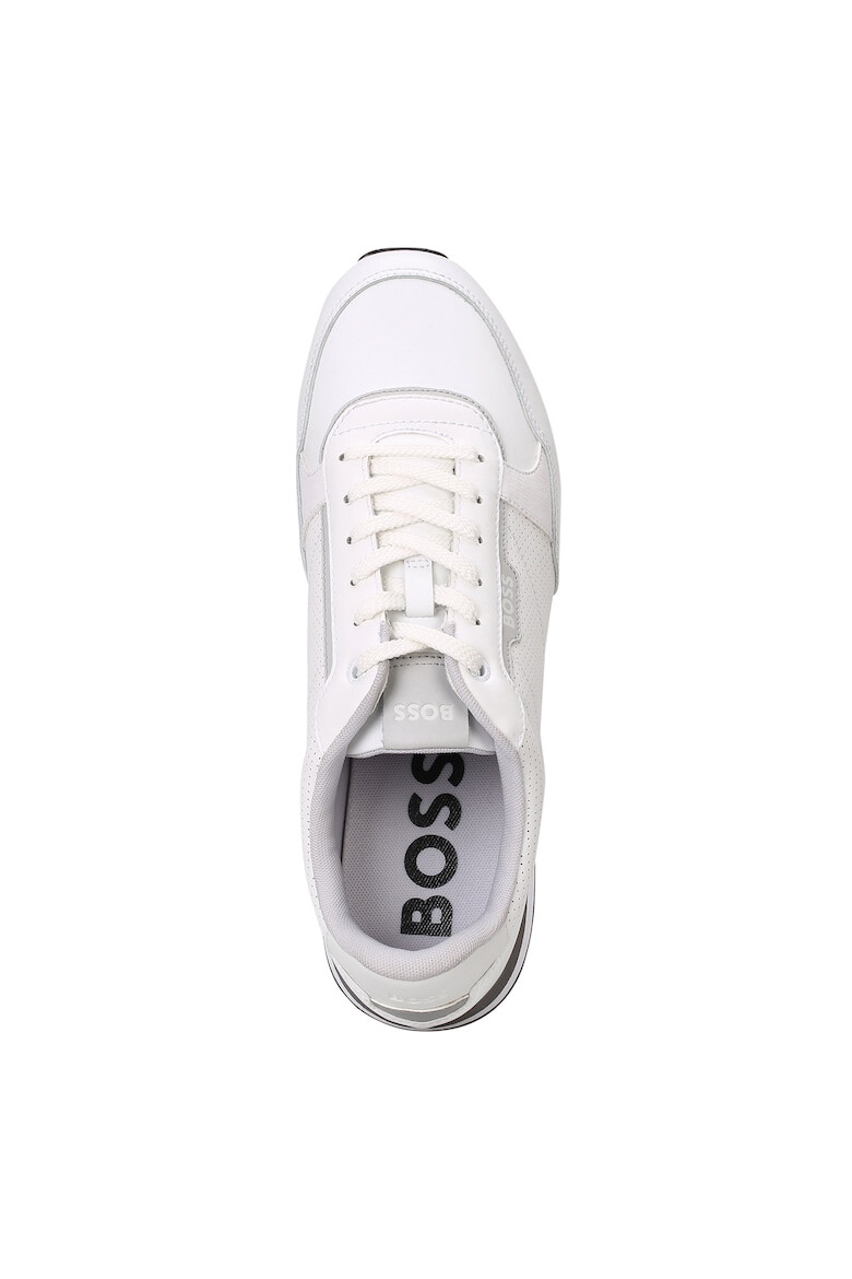 BOSS Pantofi sport low-cut de piele si piele ecologica - Pled.ro