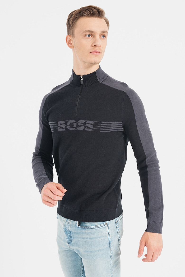 BOSS Pulover cu fermoar scurt Zirros - Pled.ro