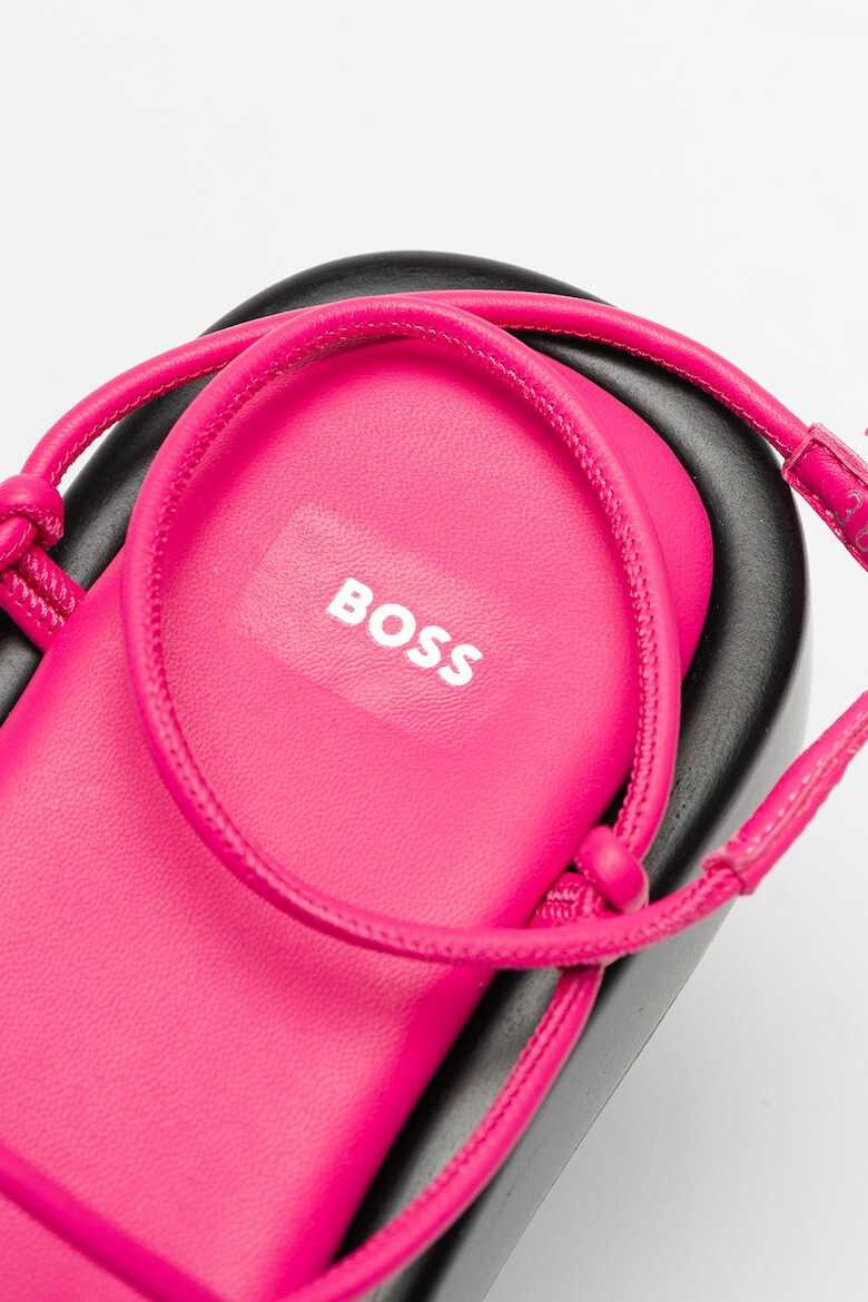 BOSS Sandale de piele cu barete incrucisate Scarlet - Pled.ro