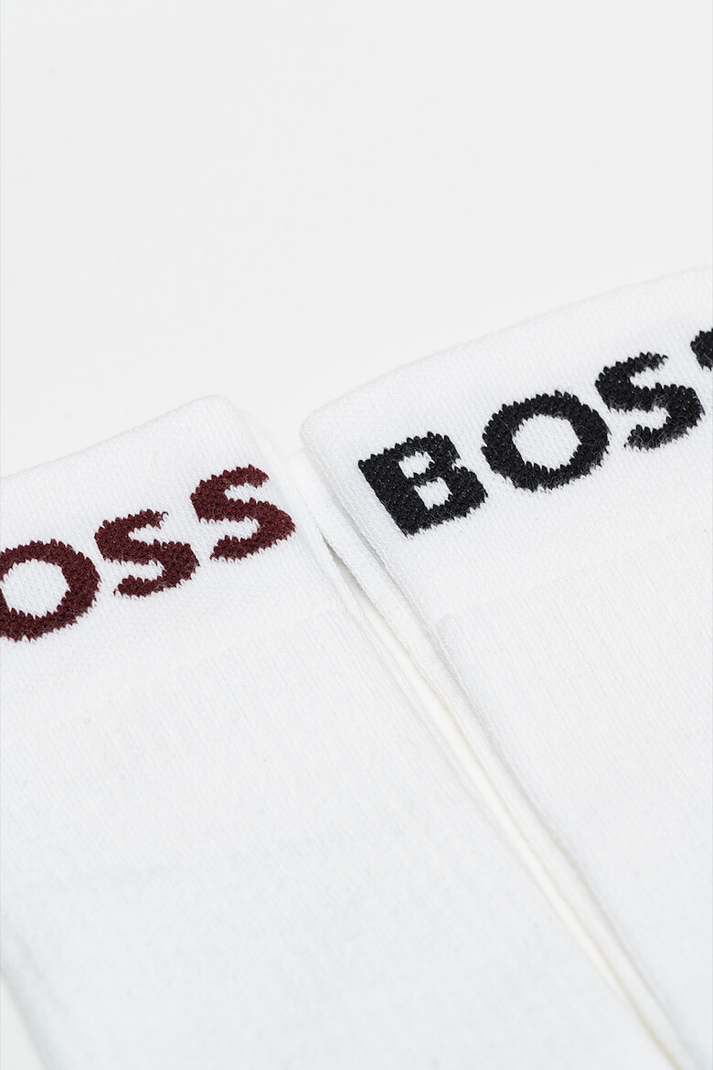 BOSS Set de sosete lungi cu imprimeu logo - 2 perechi - Pled.ro