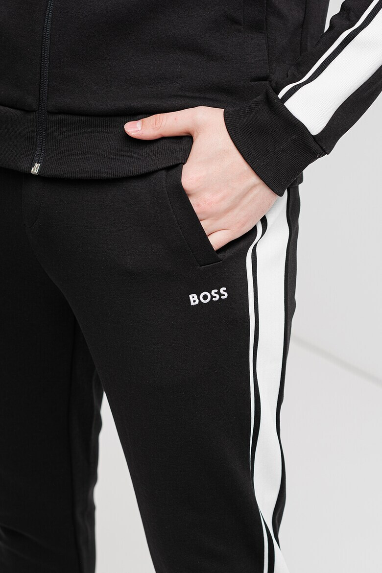 BOSS Trening regular fit cu dungi laterale contrastante - Pled.ro