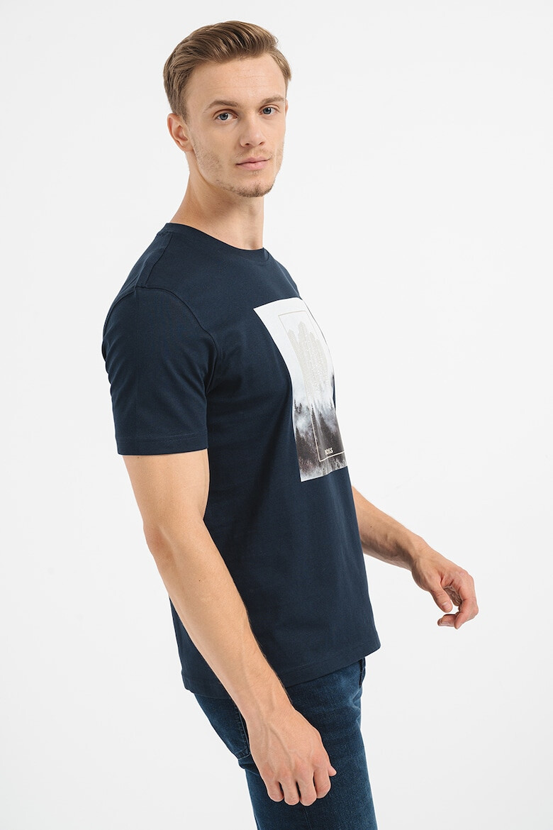 BOSS Tricou cu imprimeu foto Forest - Pled.ro