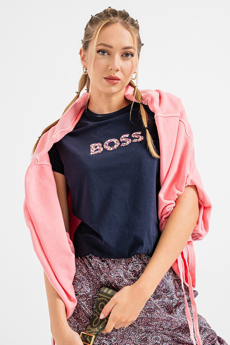 BOSS Tricou cu imprimeu logo - Pled.ro