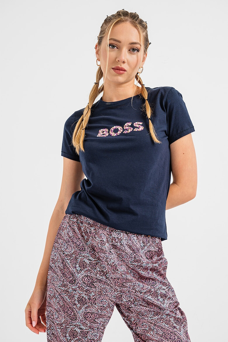 BOSS Tricou cu imprimeu logo - Pled.ro