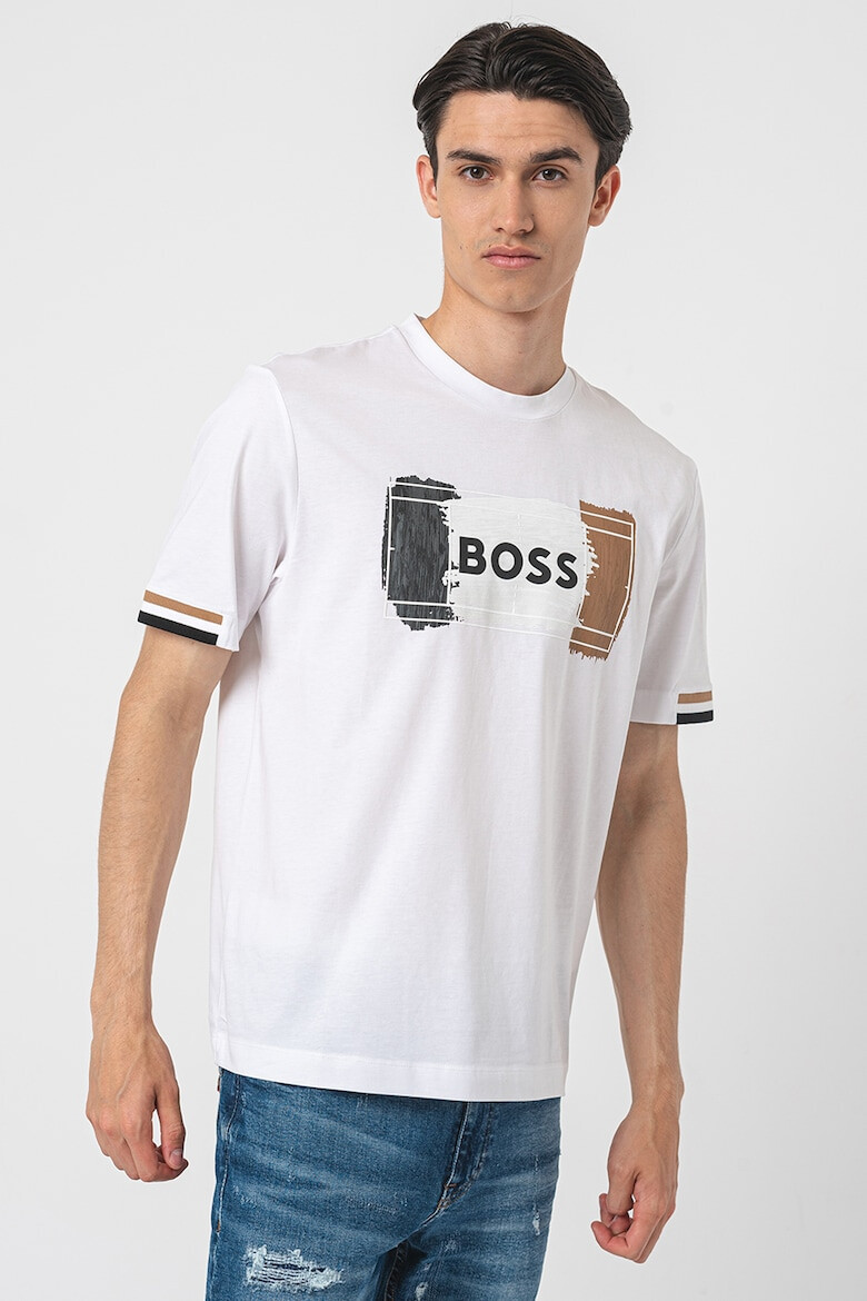 BOSS Tricou cu imprimeu logo - Pled.ro