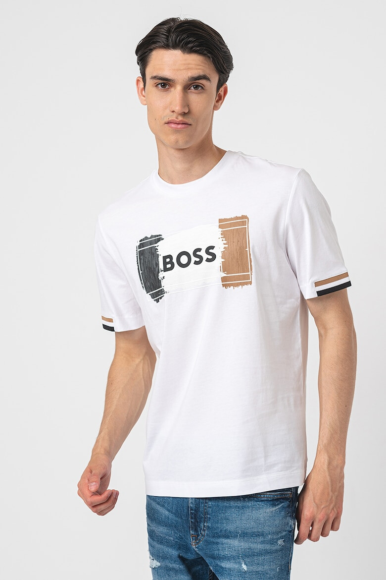 BOSS Tricou cu imprimeu logo - Pled.ro