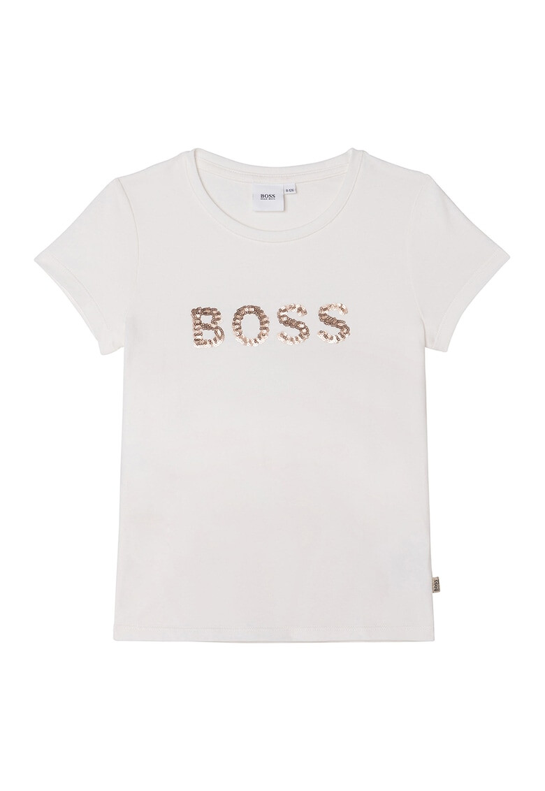 BOSS Tricou cu logo de paiete - Pled.ro