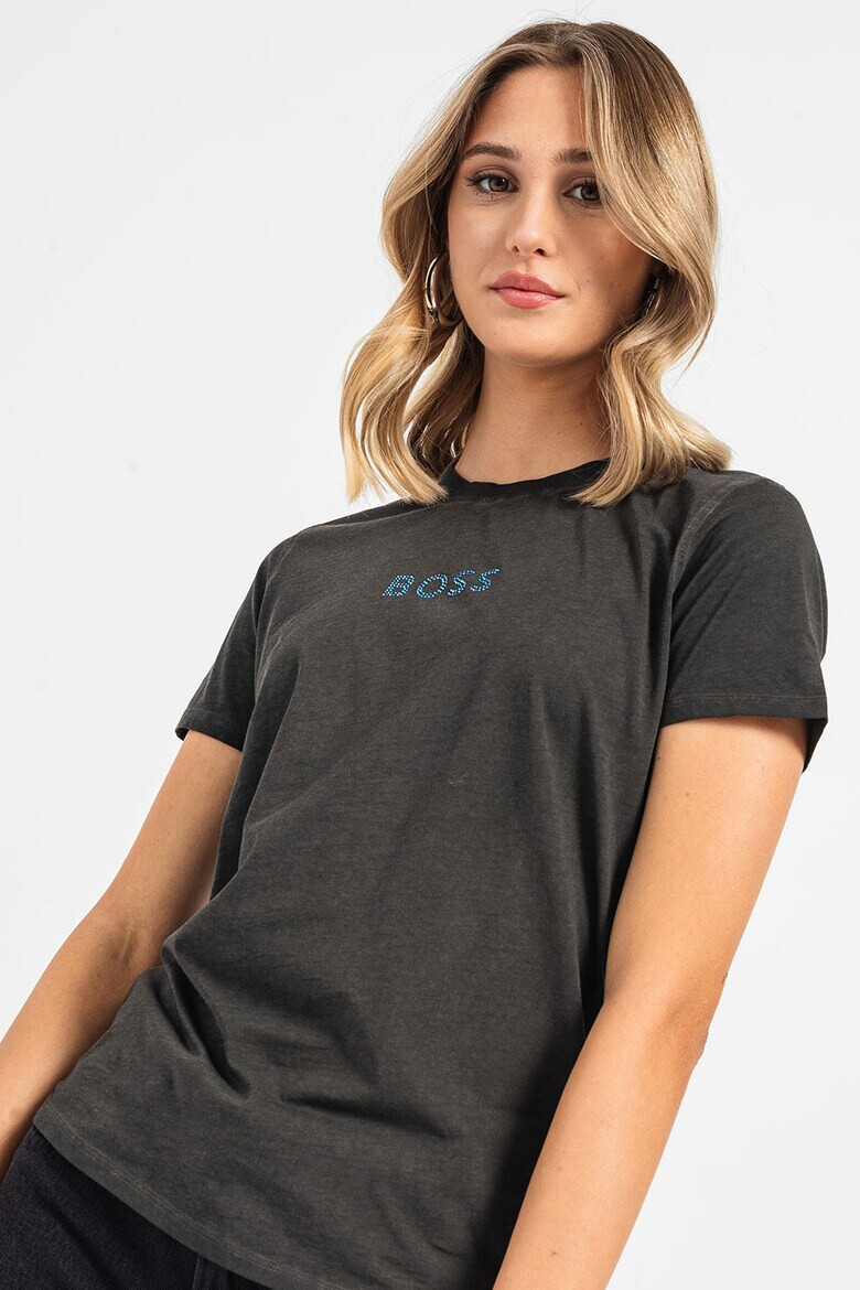 BOSS Tricou cu strasuri - Pled.ro