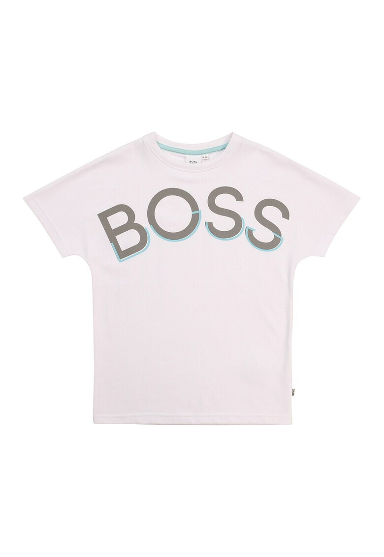 BOSS Tricou din jerseu cu imprimeu logo supradimensionat - Pled.ro