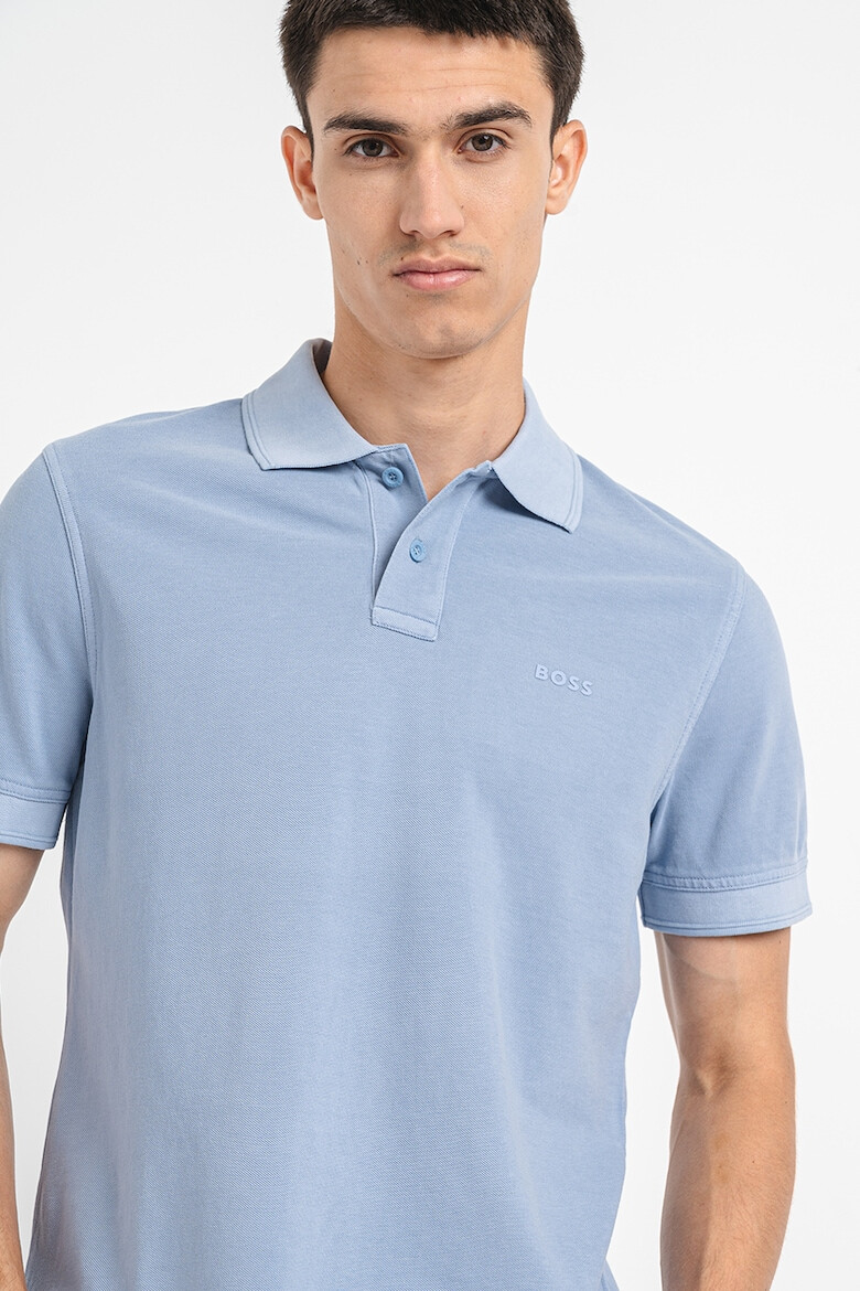 BOSS Tricou polo de bumbac pique Prime - Pled.ro