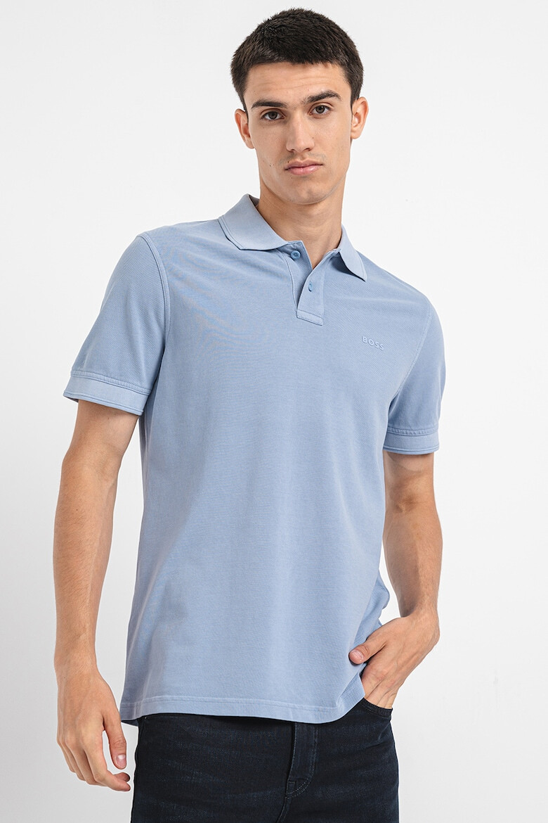 BOSS Tricou polo de bumbac pique Prime - Pled.ro