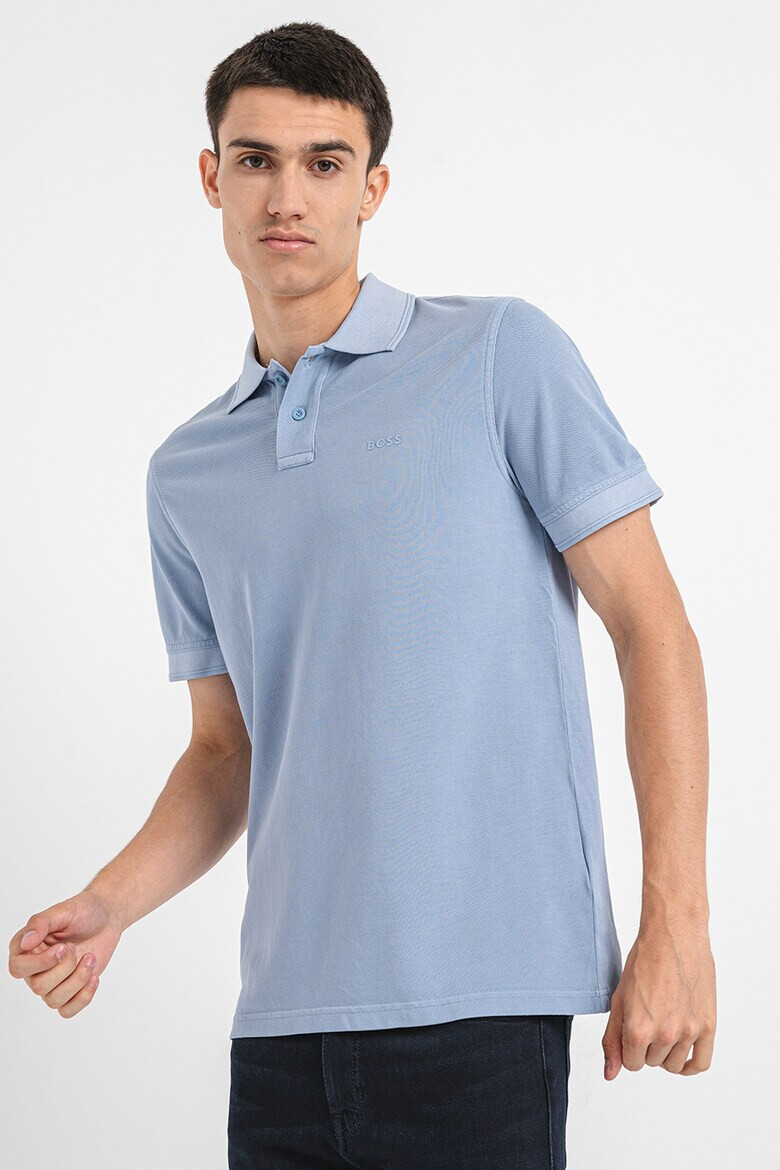 BOSS Tricou polo de bumbac pique Prime - Pled.ro