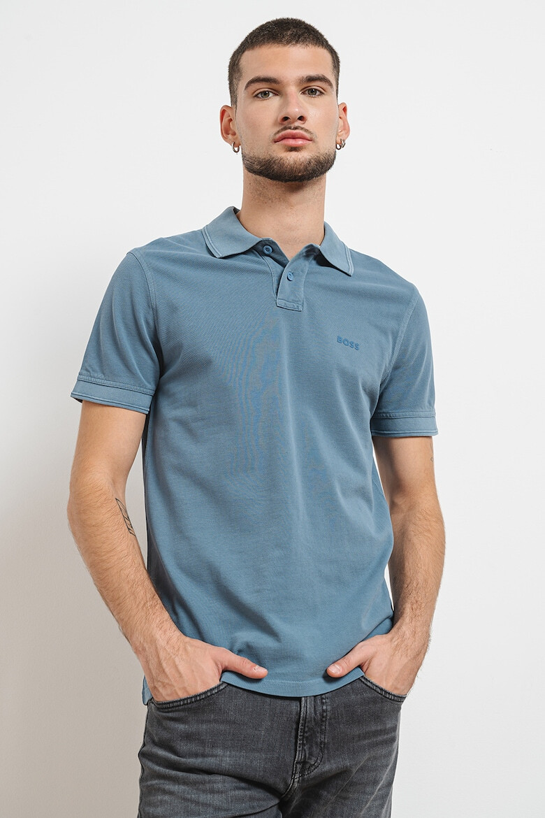 BOSS Tricou polo de bumbac pique Prime - Pled.ro