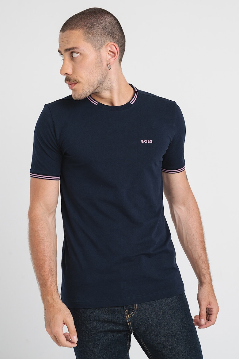 BOSS Tricou regular fit cu decolteu la baza gatului - Pled.ro