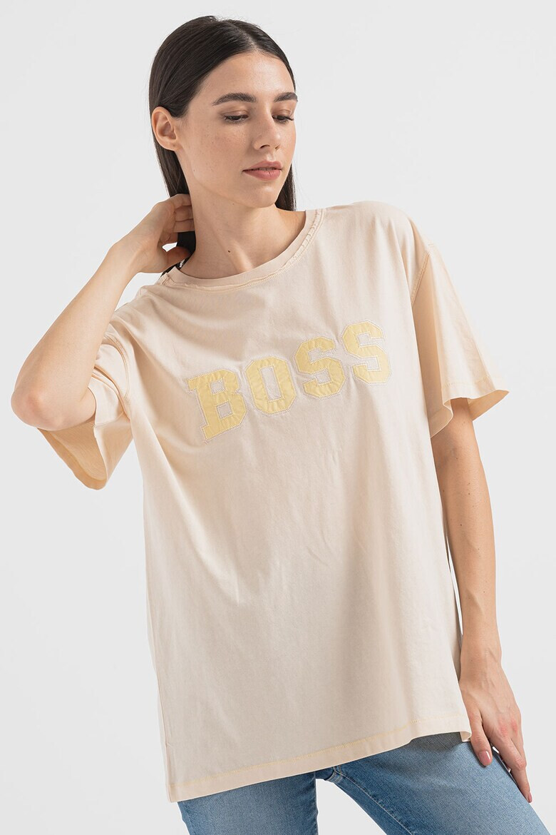 BOSS Tricou supradimensionat cu logo - Pled.ro