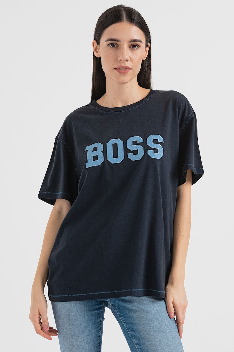 BOSS Tricou supradimensionat cu logo - Pled.ro