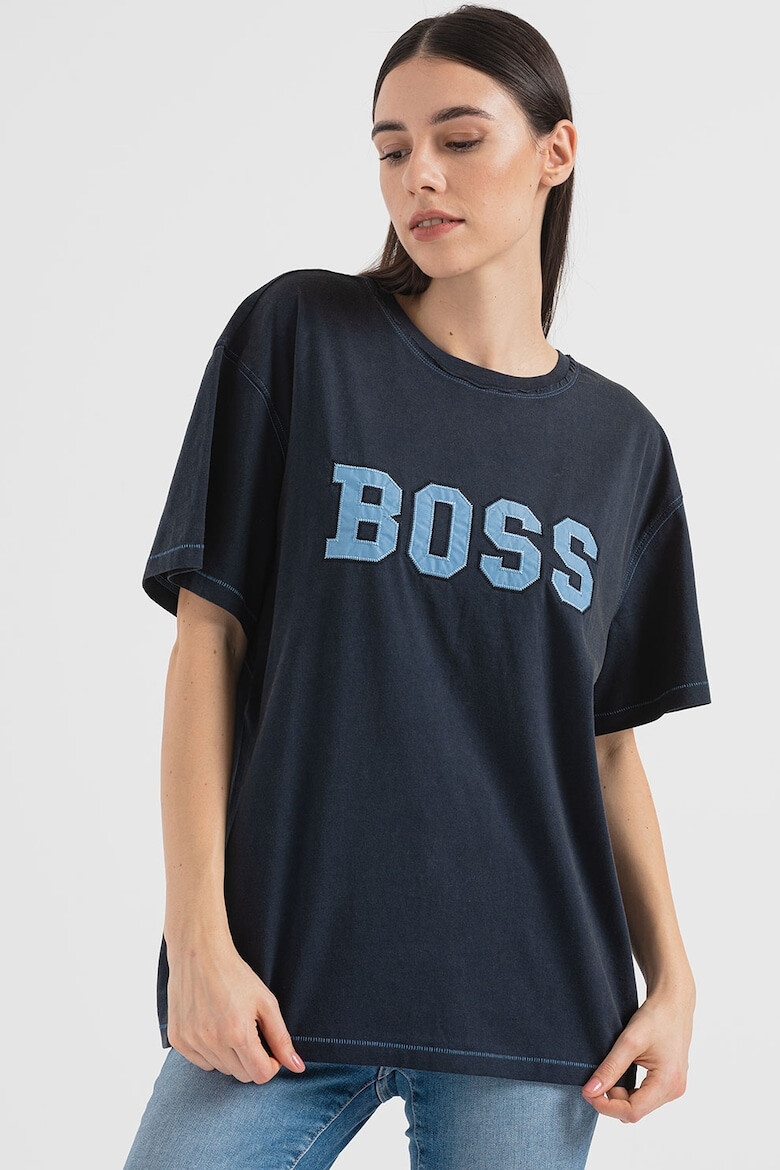 BOSS Tricou supradimensionat cu logo - Pled.ro