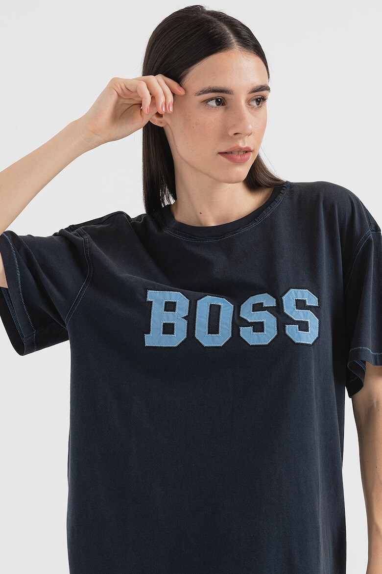 BOSS Tricou supradimensionat cu logo - Pled.ro