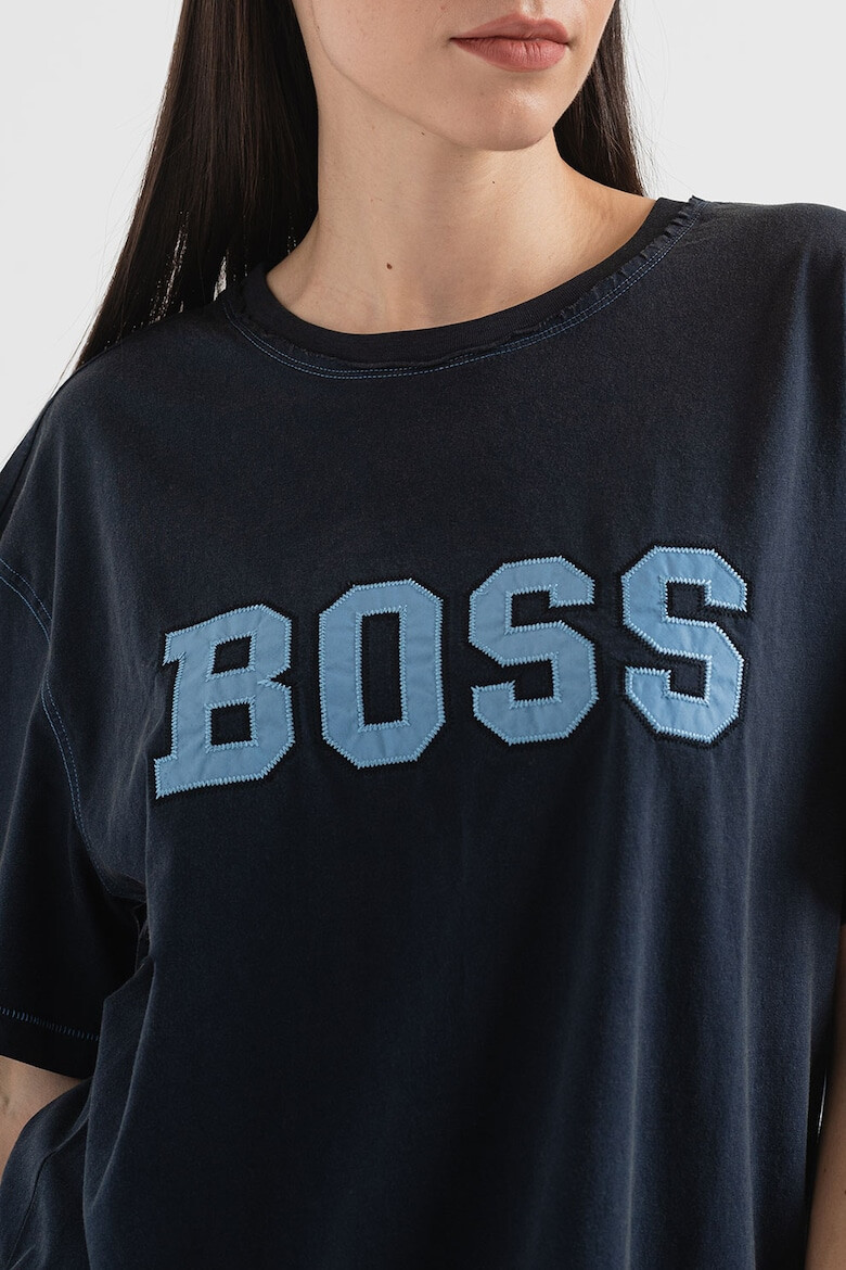 BOSS Tricou supradimensionat cu logo - Pled.ro