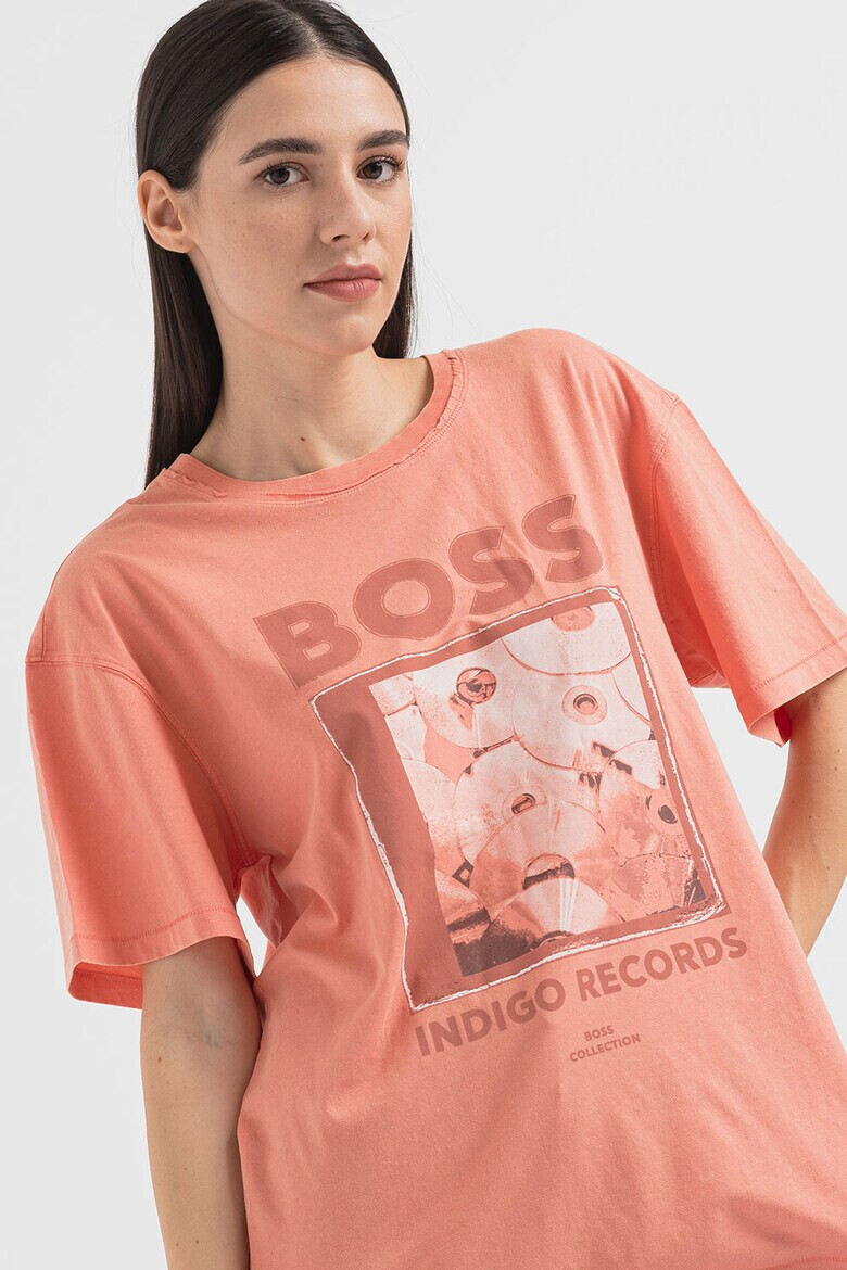 BOSS Tricou supradimensionat cu logo - Pled.ro