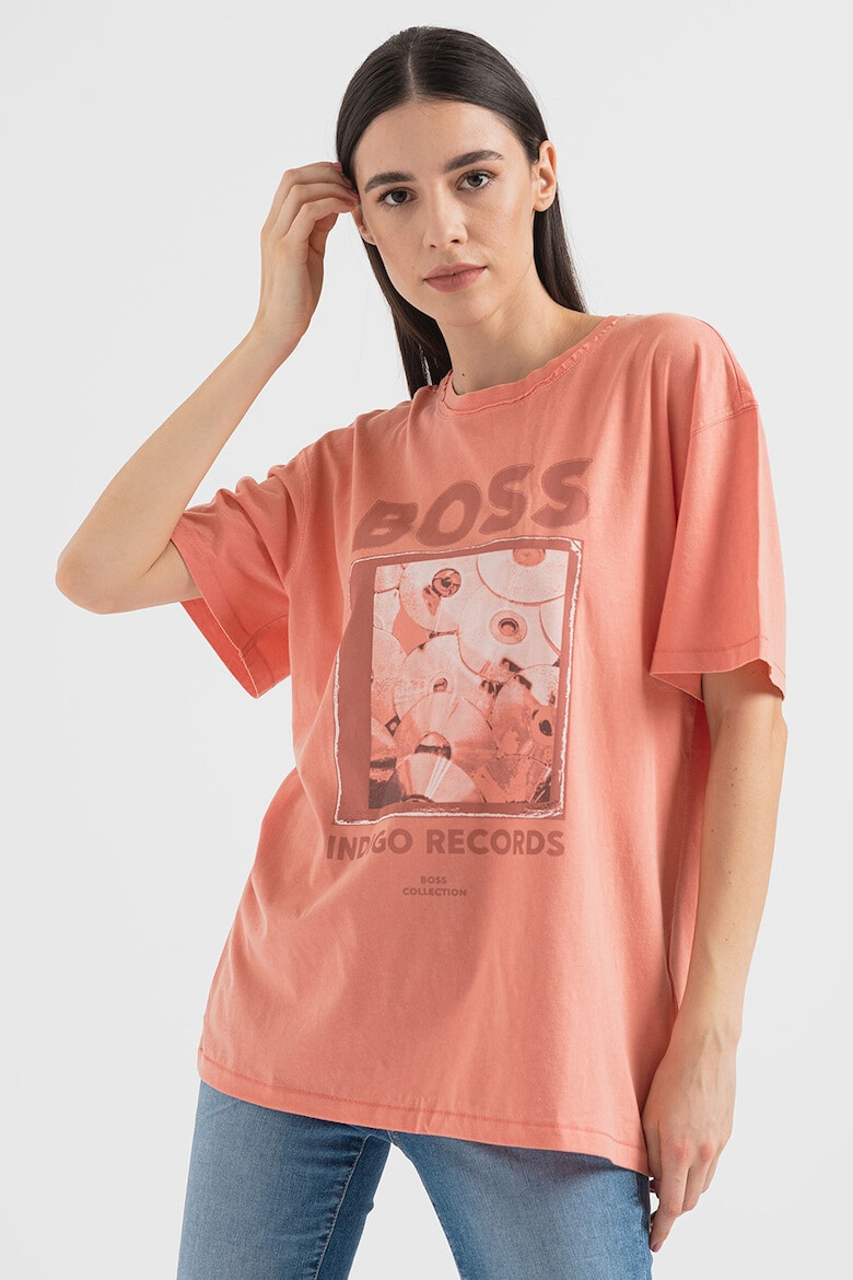 BOSS Tricou supradimensionat cu logo - Pled.ro