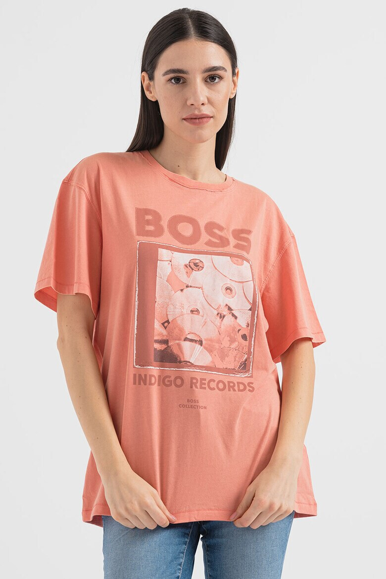 BOSS Tricou supradimensionat cu logo - Pled.ro