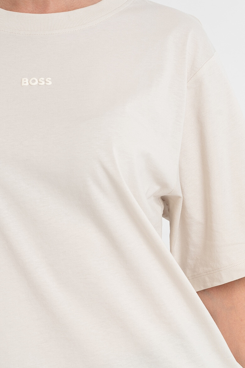 BOSS Tricou supradimensionat din bumbac Enis - Pled.ro