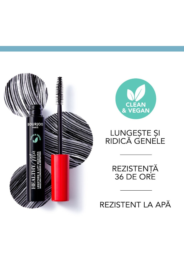 Bourjois Mascara Healthy Mix Black Negru 7 ml - Pled.ro