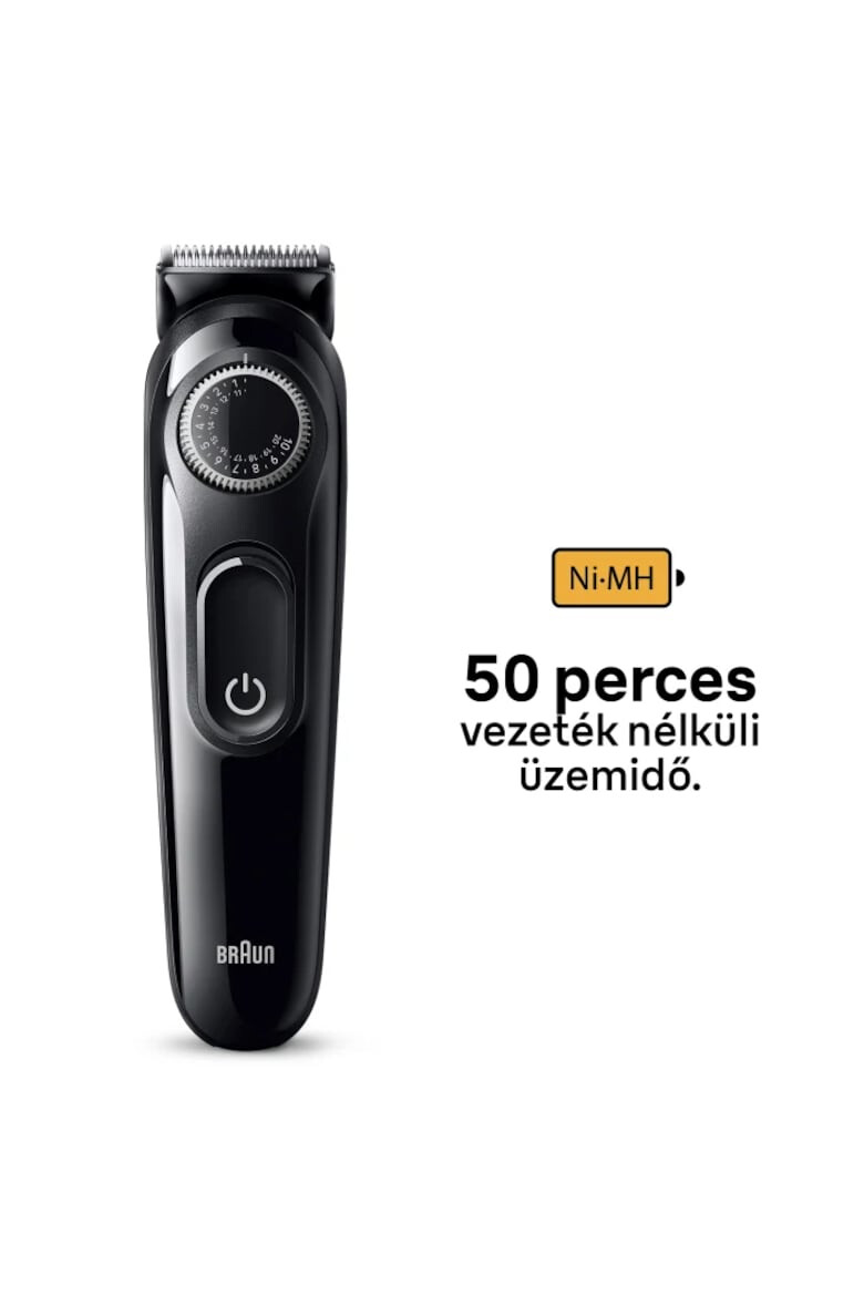 Braun Aparat de tuns barba Beard Trimmer BT3 Wet&Dry buton rotativ de precizie - Pled.ro