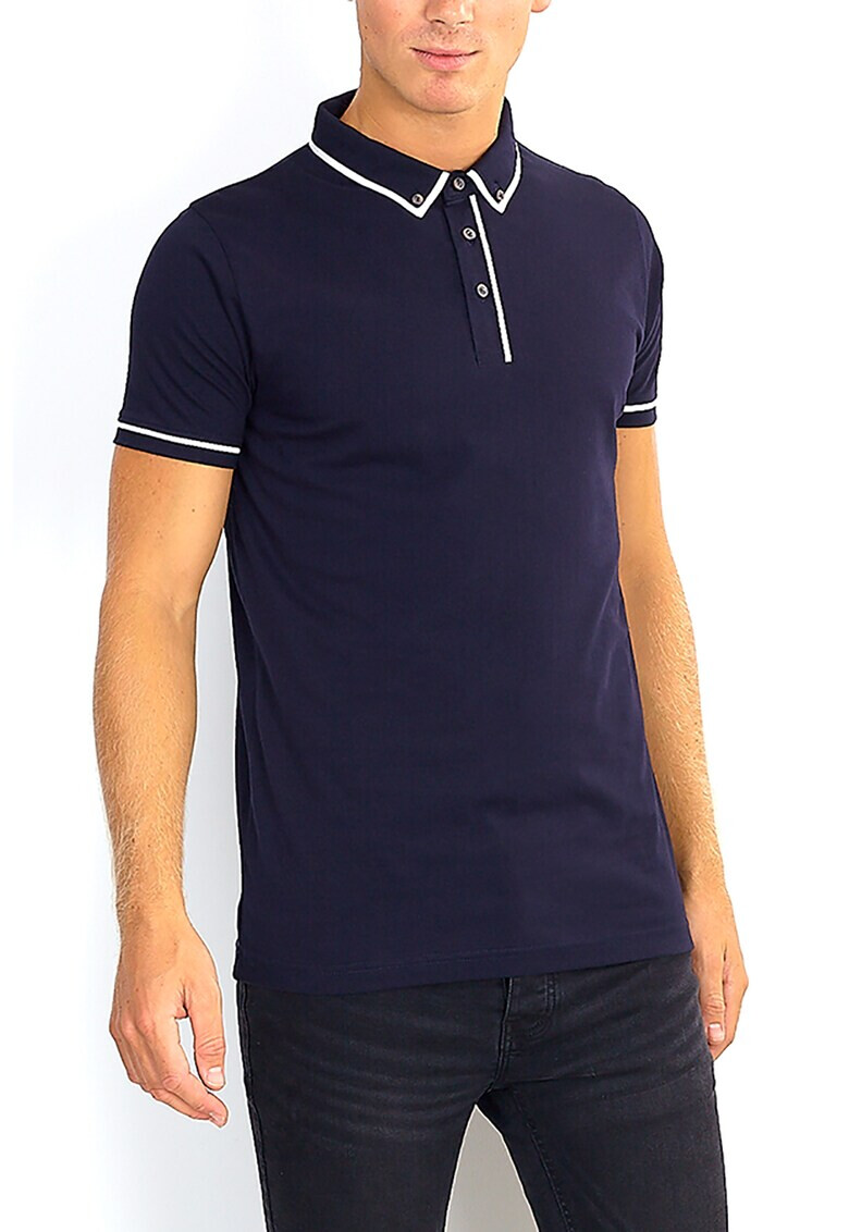 BRAVE SOUL Tricou polo cu insertii contrastante Virgil - Pled.ro