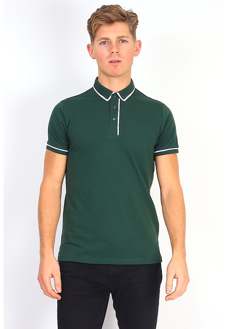 BRAVE SOUL Tricou polo cu insertii contrastante Virgil - Pled.ro