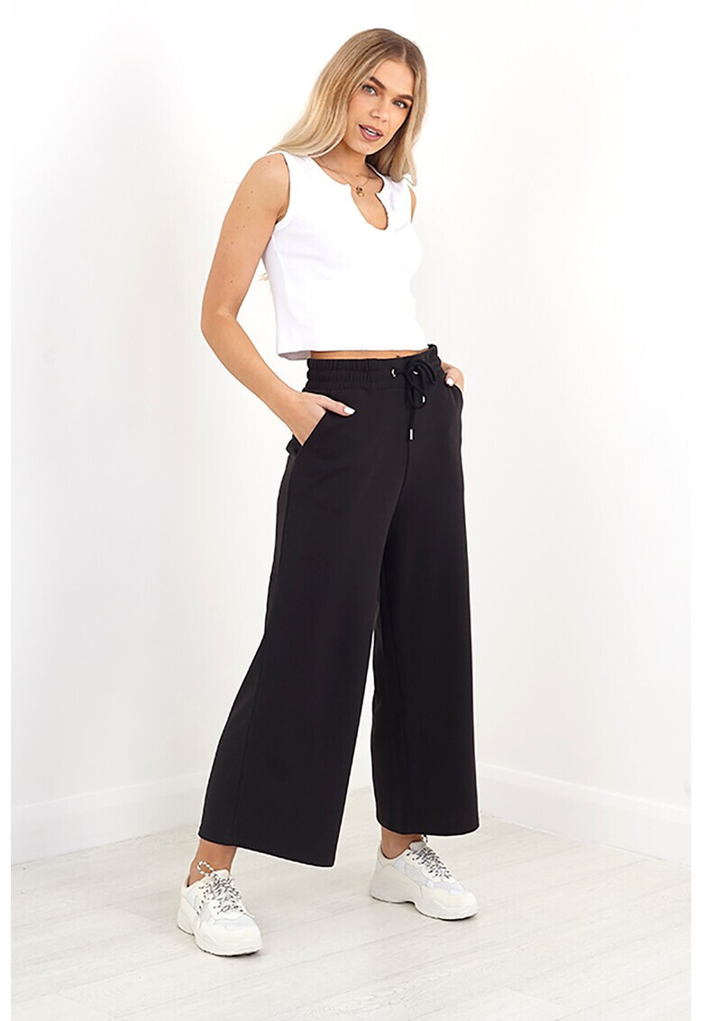 BRAVE SOUL Pantaloni crop cu croiala ampla Petra - Pled.ro