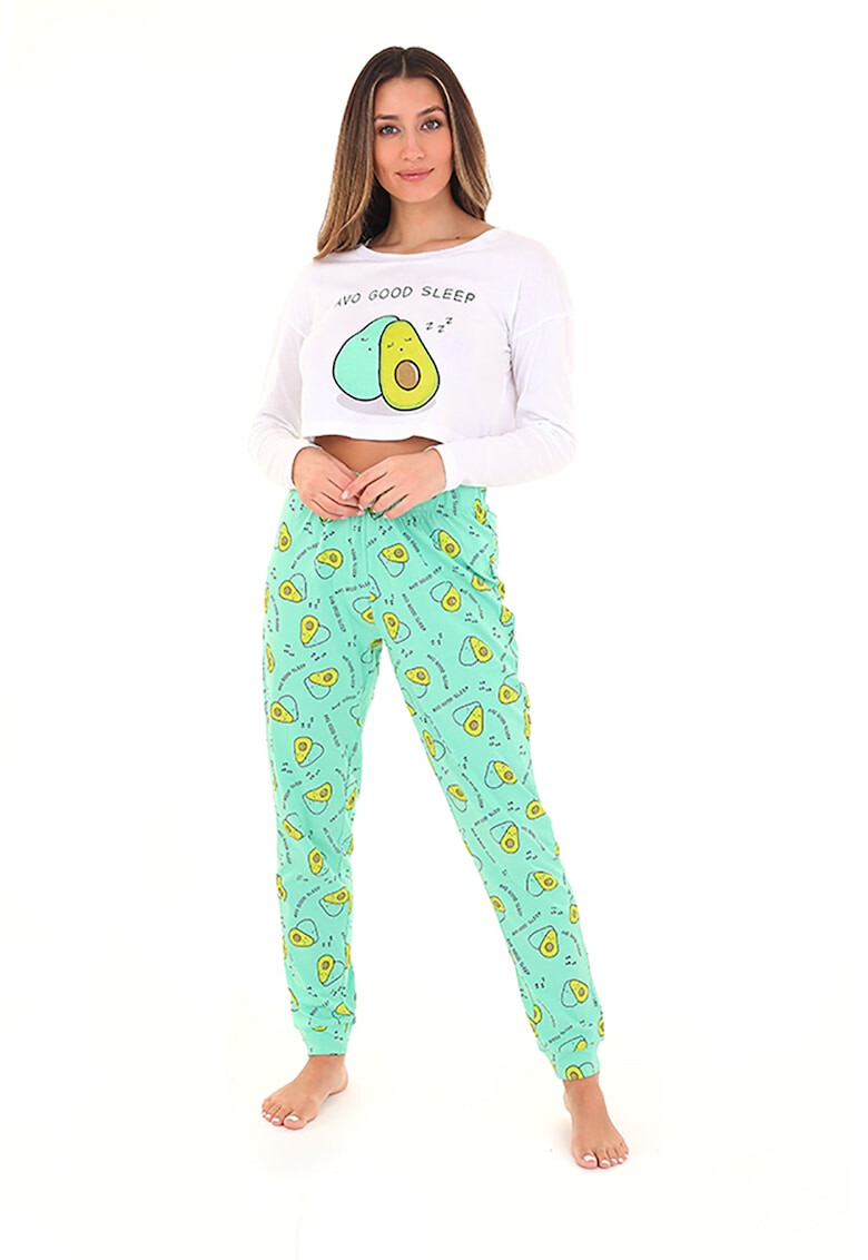 BRAVE SOUL Pijama de bumbac cu pantaloni lungi Avogood - Pled.ro