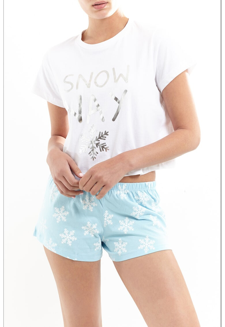 BRAVE SOUL Pijama de bumbac cu pantaloni scurti Snoway - Pled.ro