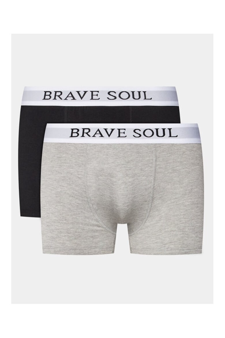 BRAVE SOUL Set 2 perechi boxeri Bumbac Multicolor - Pled.ro