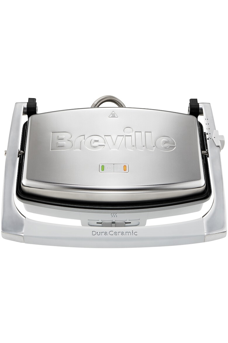 Breville Sandwich-maker Panini 1000 W DuraCeramic 2-3 sandwich-uri Argintiu - Pled.ro