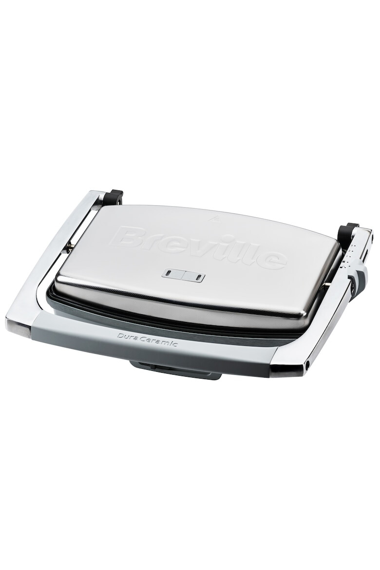 Breville Sandwich-maker Panini 1000 W DuraCeramic 2-3 sandwich-uri Argintiu - Pled.ro