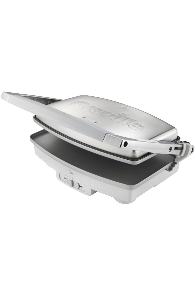 Breville Sandwich-maker Panini 1000 W DuraCeramic 2-3 sandwich-uri Argintiu - Pled.ro