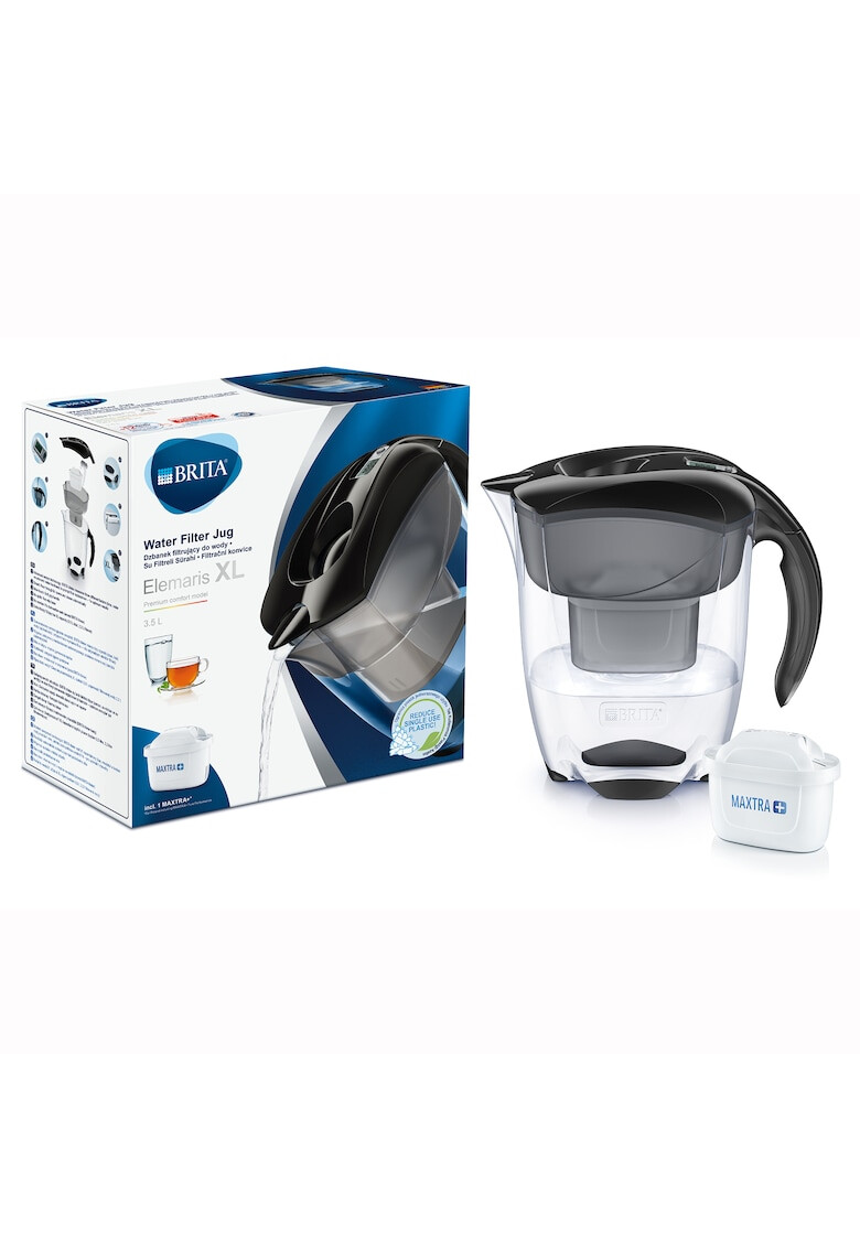 Brita Cana filtranta Elemaris XL 3.5 L MAXTRA+ neagra - Pled.ro