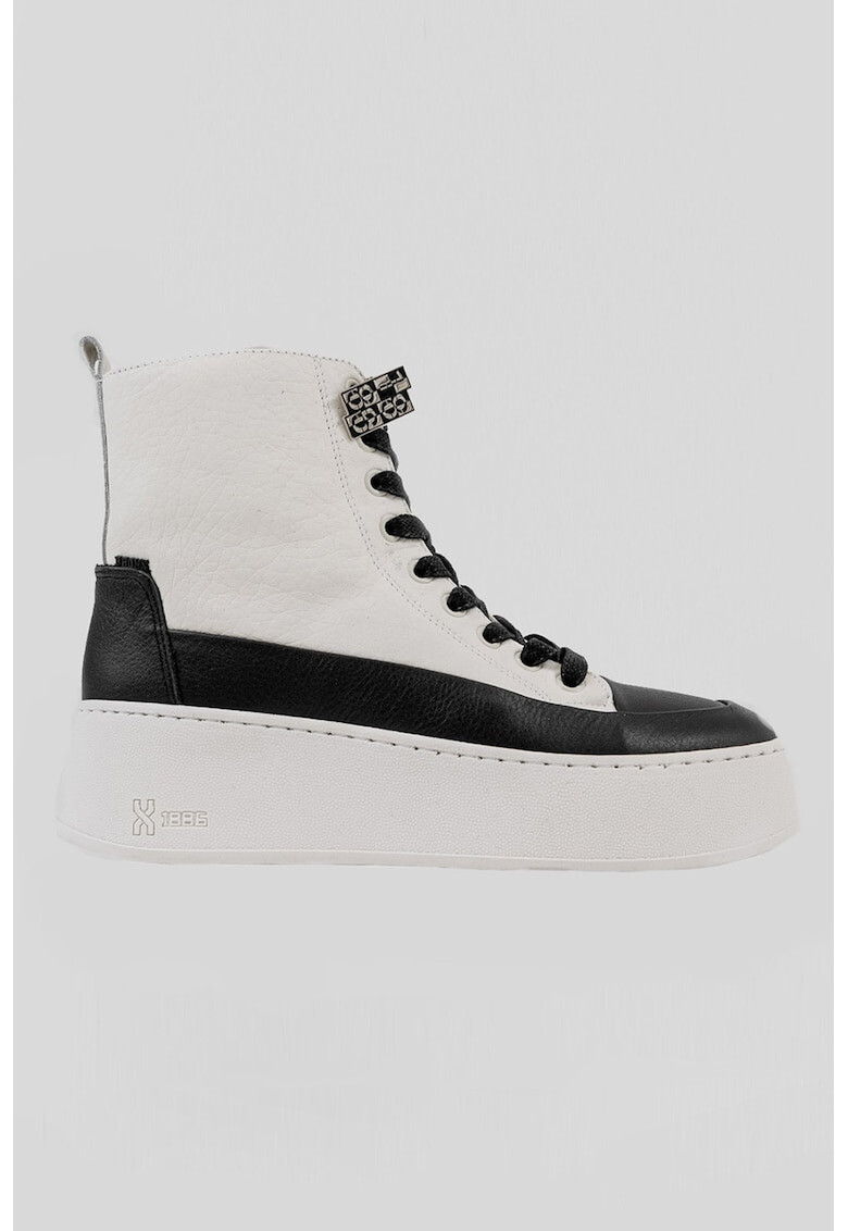 Bronx Pantofi sport high top wedge de piele - Pled.ro