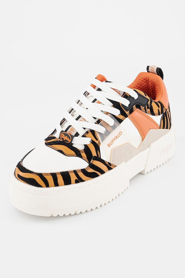 Buffalo Pantofi sport din piele ecologica cu detalii cu animal print - Pled.ro