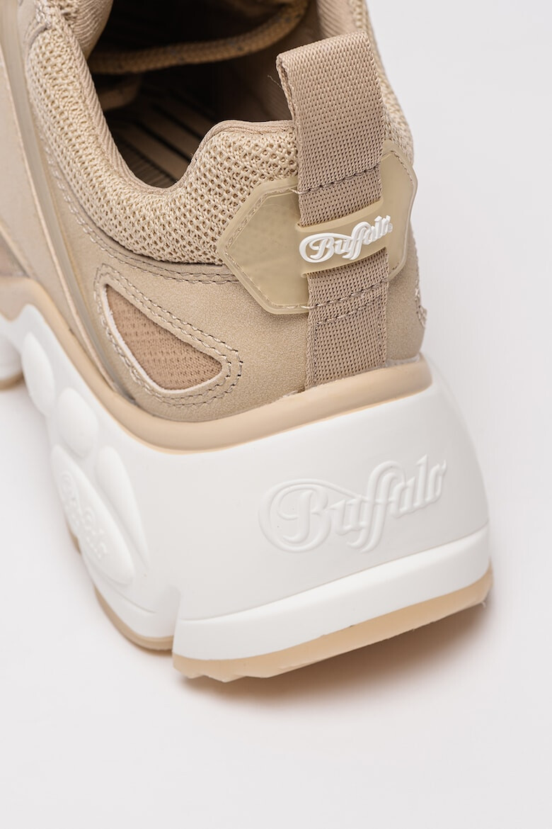 Buffalo Pantofi sport low-top de piele ecologica cu segmente de plasa Binary - Pled.ro