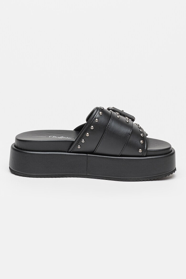 Buffalo Papuci flatform de piele ecologica Noa - Pled.ro